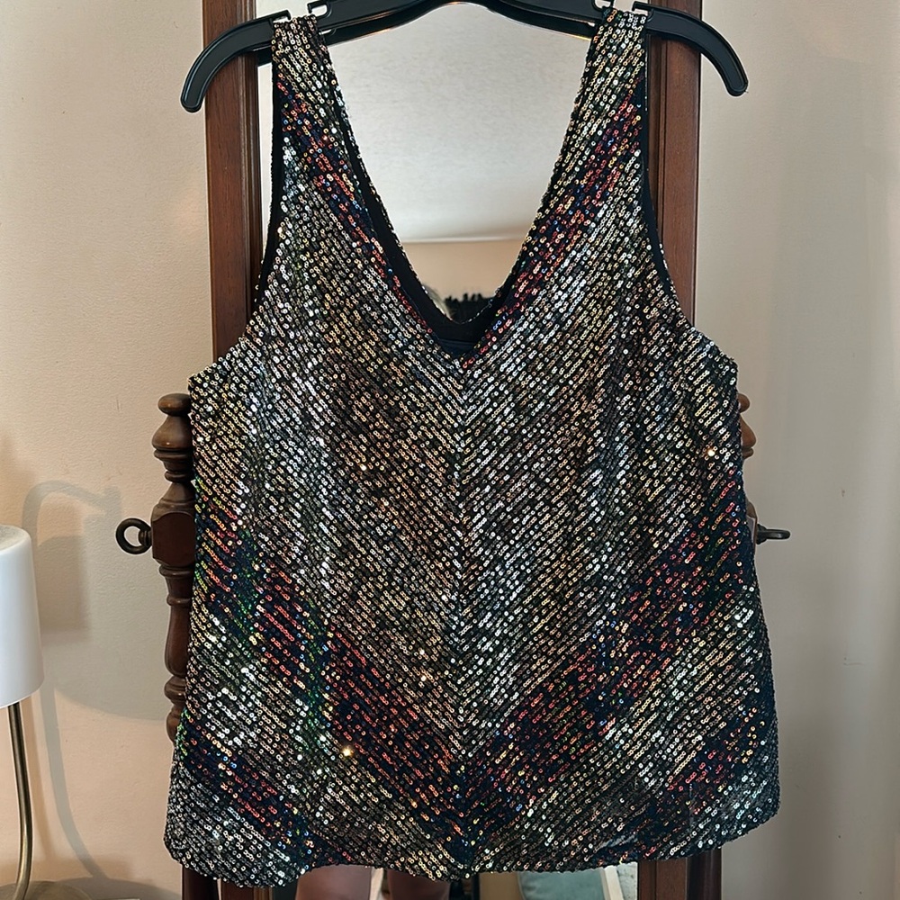 Sequined Tank Size L
